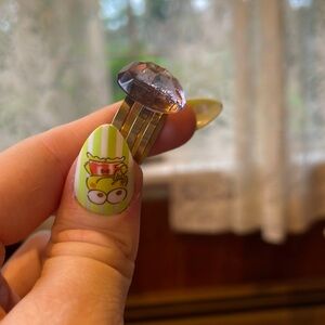 GENUINE QUARTZ METAL RING